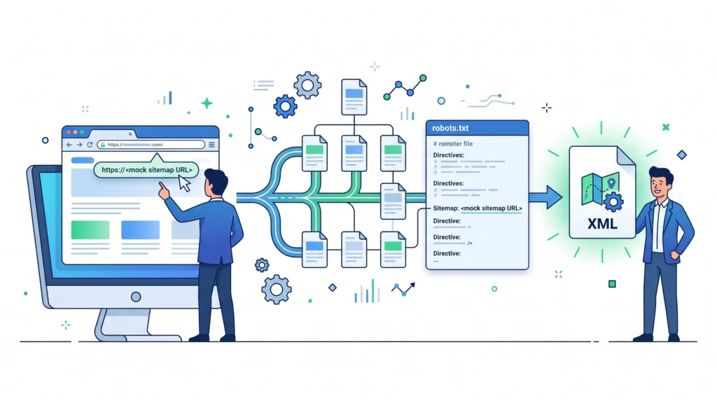 Finding an XML sitemap through a website sitemap URL and robots file