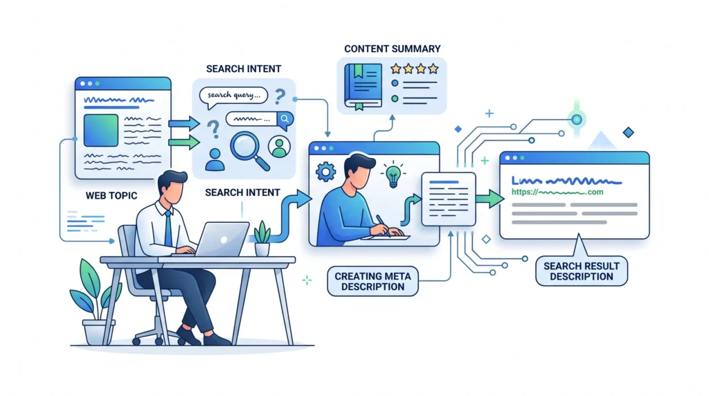 Writing a useful meta description that matches search intent