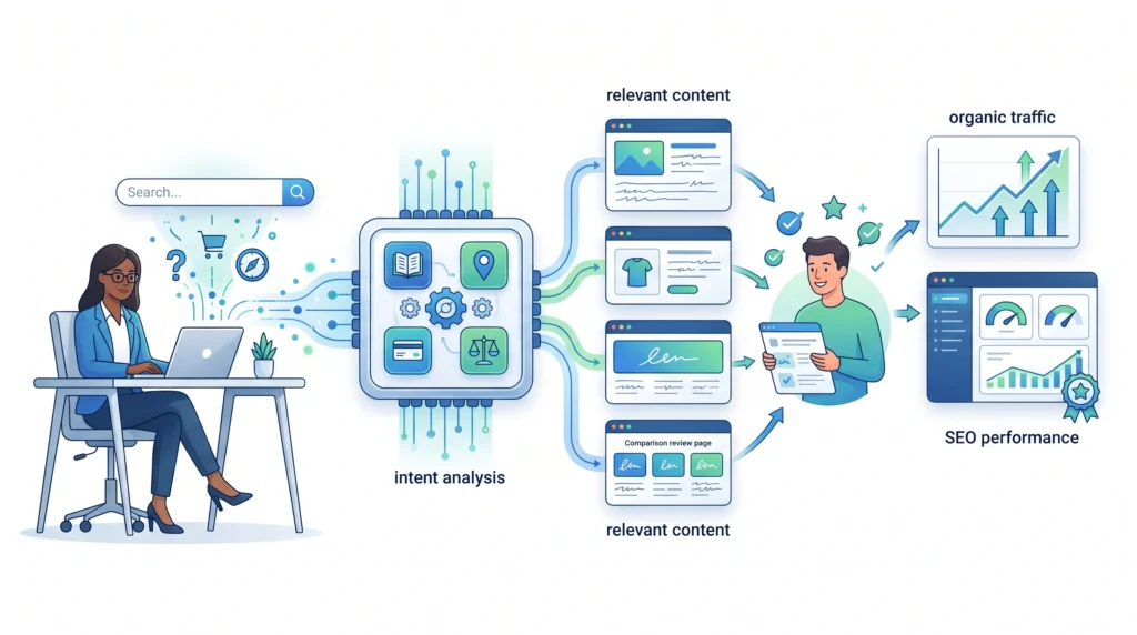 Why search intent matters for SEO rankings content relevance and user satisfaction